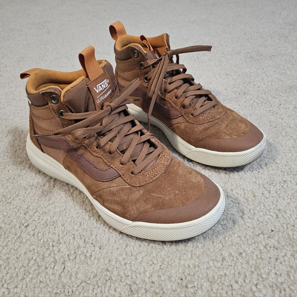 Vans Womens Ultrarange Brown High-Top Sneakers